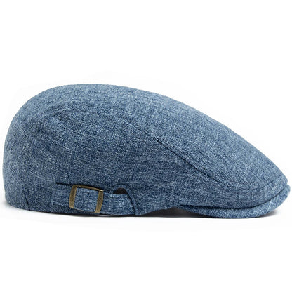 Whistler Linen Flat Cap – Lightweight Adjustable Driver Hat