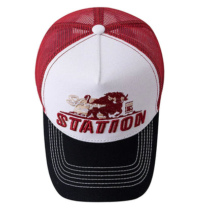 Wild Buffalo Station Trucker Cap - Timeless Trucker Style For Casual Use And Day Comfort