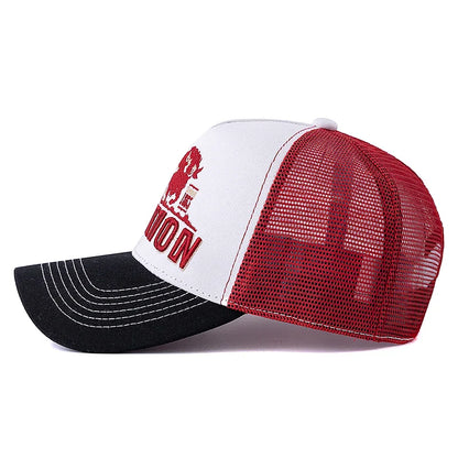 Wild Buffalo Station Trucker Cap - Timeless Trucker Style For Casual Use And Day Comfort