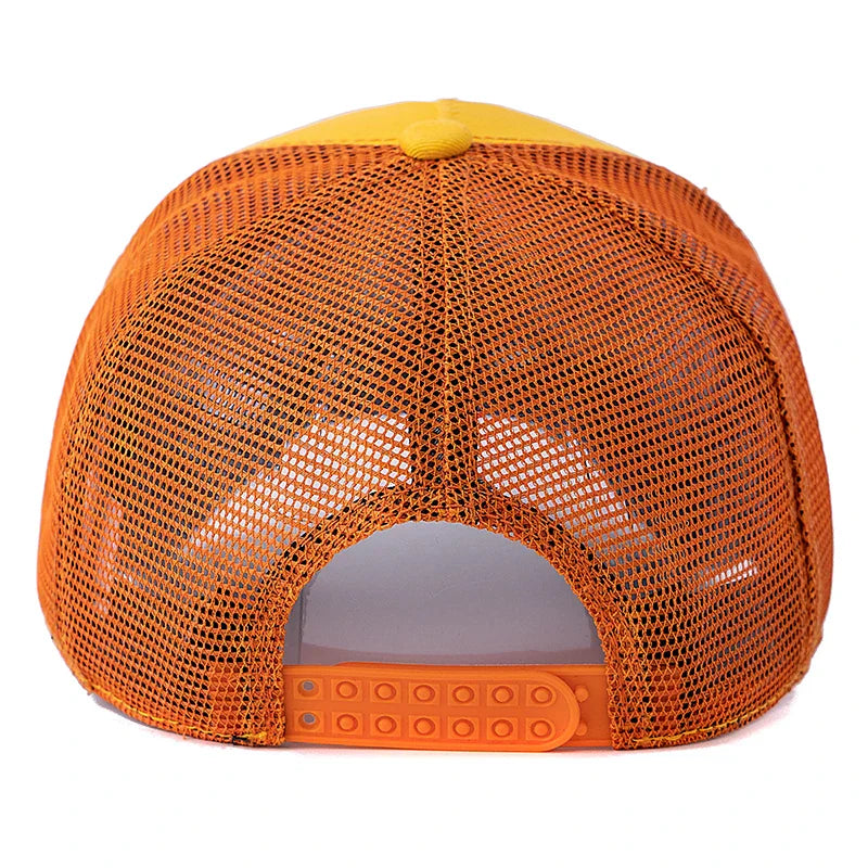 Wild Eagle Station Trucker Cap - Breathable Cotton And Mesh Casual Hat For All Day Comfort