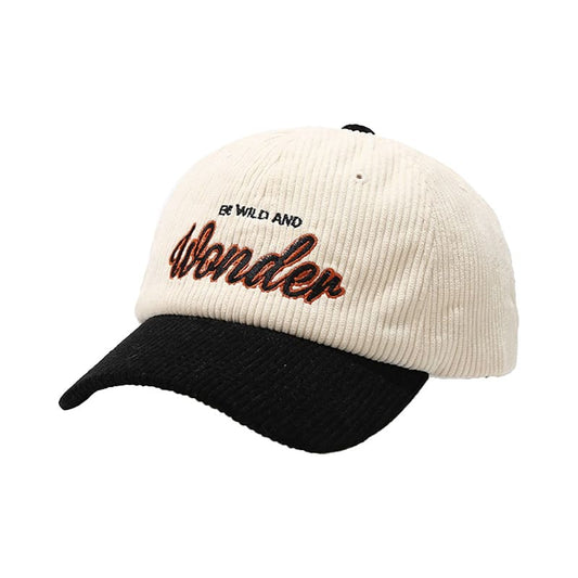 Wild & Wonder Corduroy Baseball Cap - Casual Corduroy Hat For Relaxed Looks And Charm