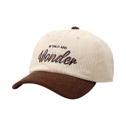 Wild & Wonder Corduroy Baseball Cap - Casual Corduroy Hat For Relaxed Looks And Charm