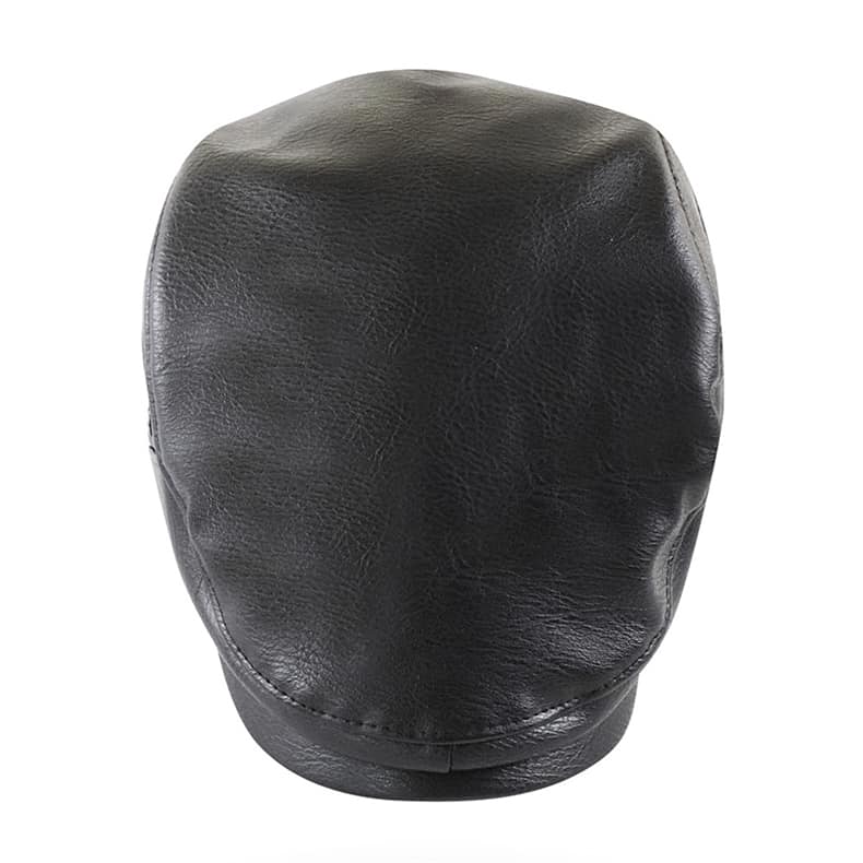 William Leather Duckbill Flat Cap - Timeless Leather Cap With Classic Duckbill Silhouette
