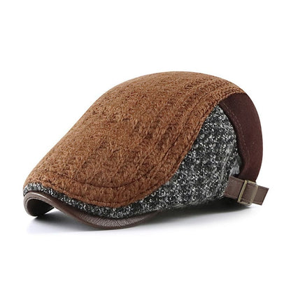 Winnipeg Winter Patchwork Cotton Flat Cap - Timeless Patchwork Cotton Flat Cap For Winter