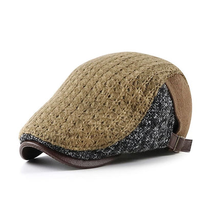 Winnipeg Winter Patchwork Cotton Flat Cap - Timeless Patchwork Cotton Flat Cap For Winter