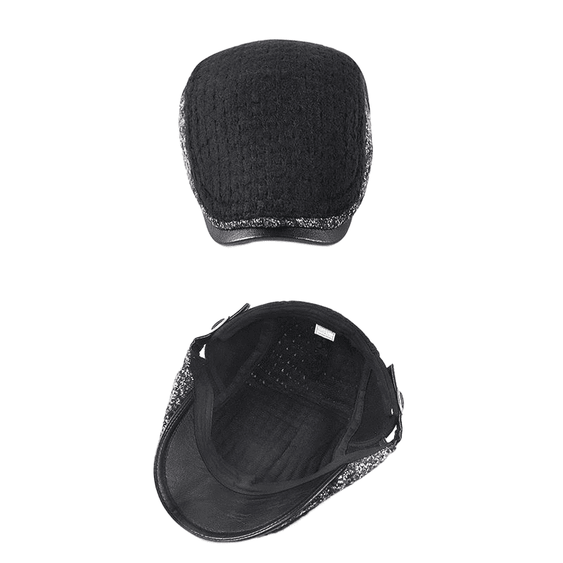 Winnipeg Winter Patchwork Cotton Flat Cap - Timeless Patchwork Cotton Flat Cap For Winter