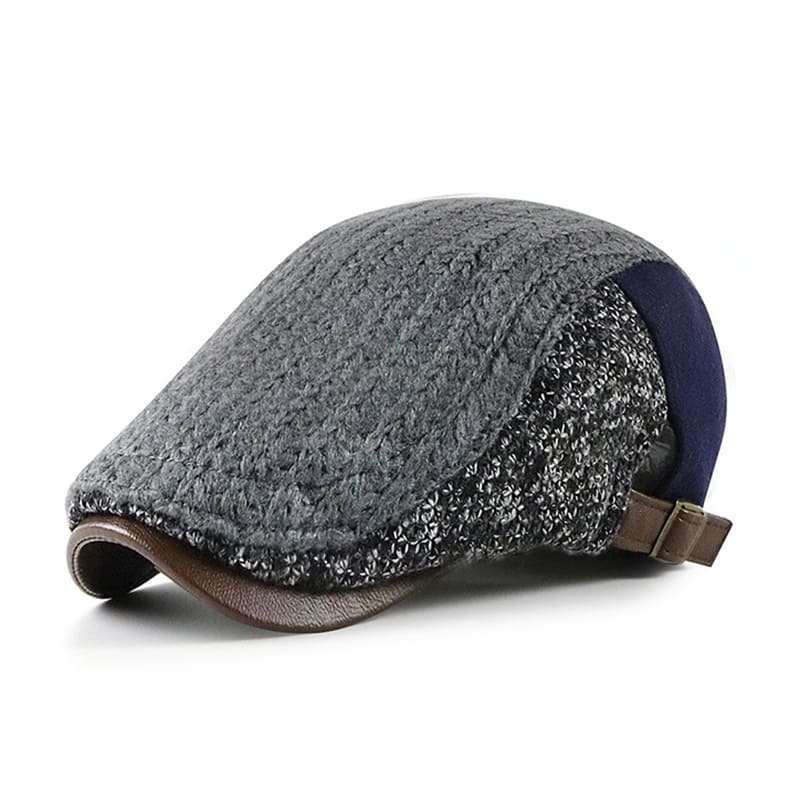 Winnipeg Winter Patchwork Cotton Flat Cap - Timeless Patchwork Cotton Flat Cap For Winter