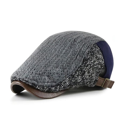 Winnipeg Winter Patchwork Cotton Flat Cap - Timeless Patchwork Cotton Flat Cap For Winter