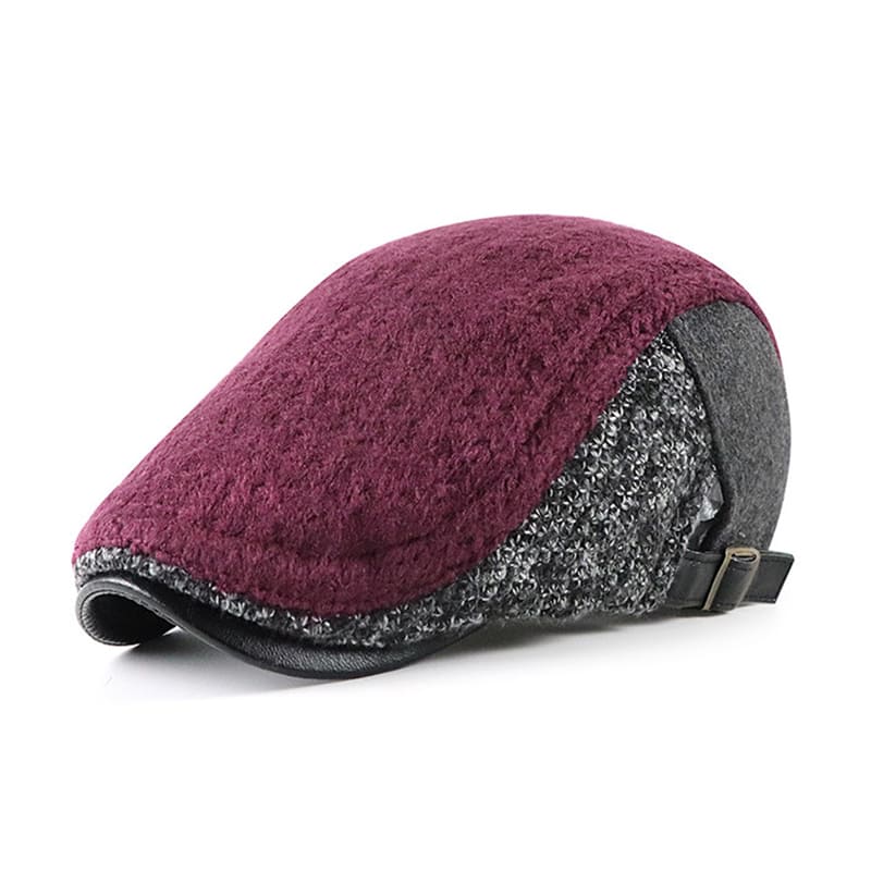 Winnipeg Winter Patchwork Cotton Flat Cap - Timeless Patchwork Cotton Flat Cap For Winter