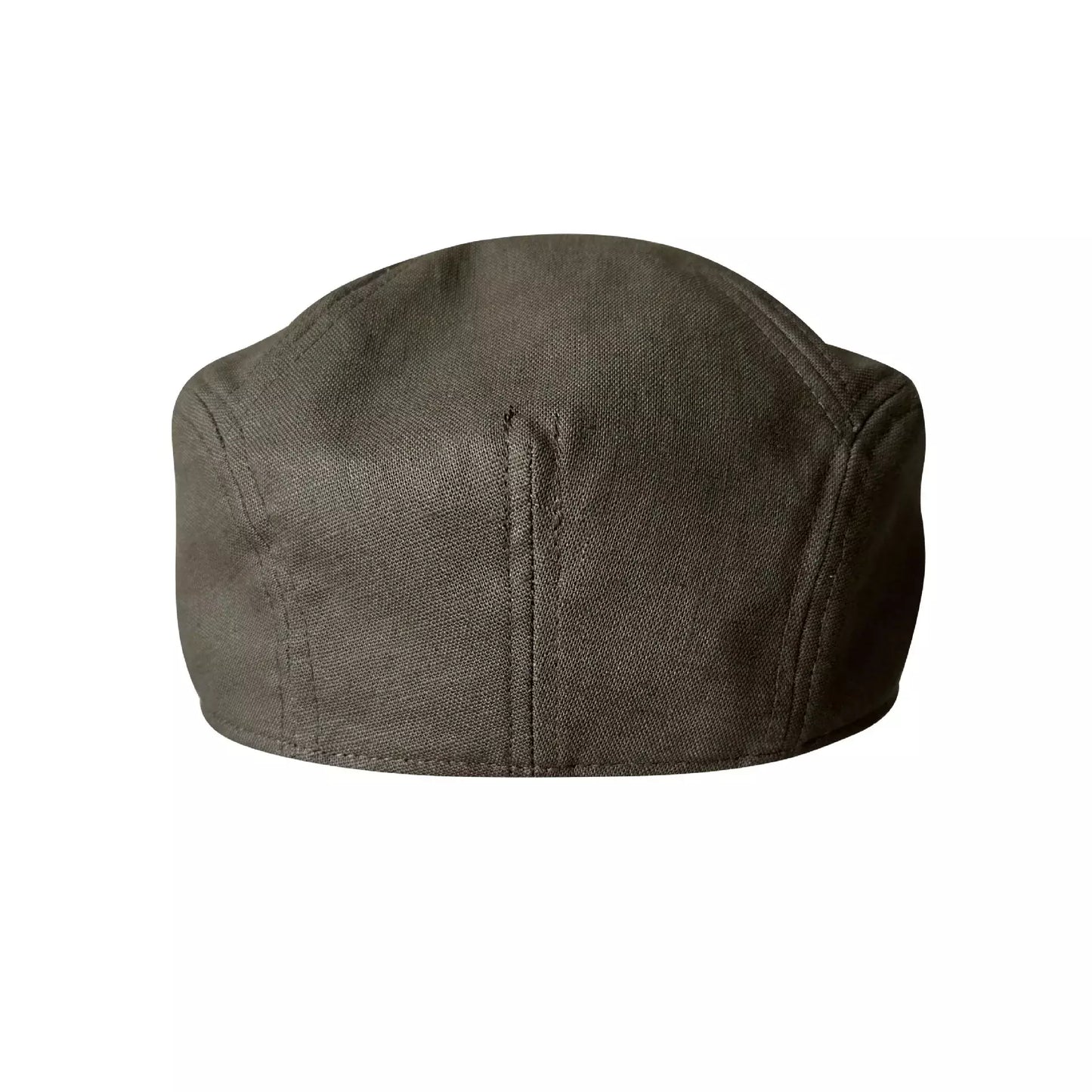 Winston Army Green Linen Flat Cap - Lightweight And Versatile Cap For Casual Style