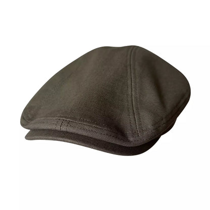 Winston Army Green Linen Flat Cap - Lightweight And Versatile Cap For Casual Style