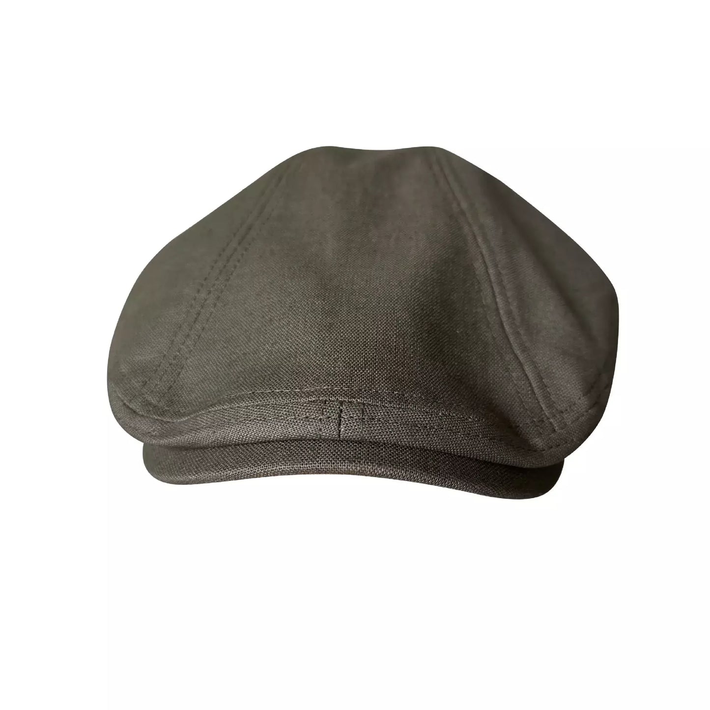 Winston Army Green Linen Flat Cap - Lightweight And Versatile Cap For Casual Style