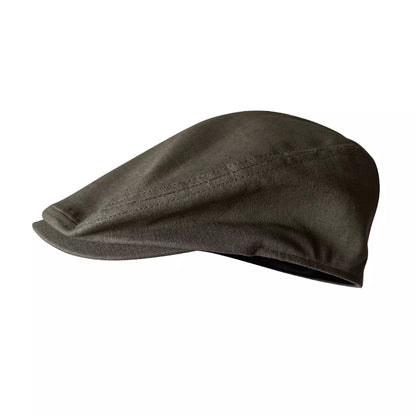 Winston Army Green Linen Flat Cap - Lightweight And Versatile Cap For Casual Style