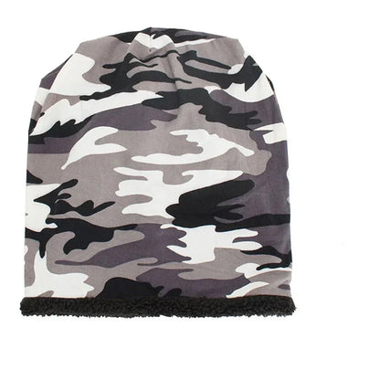 Winter Camouflage Cotton Beanie For Cold Weather Wear - Urban Caps