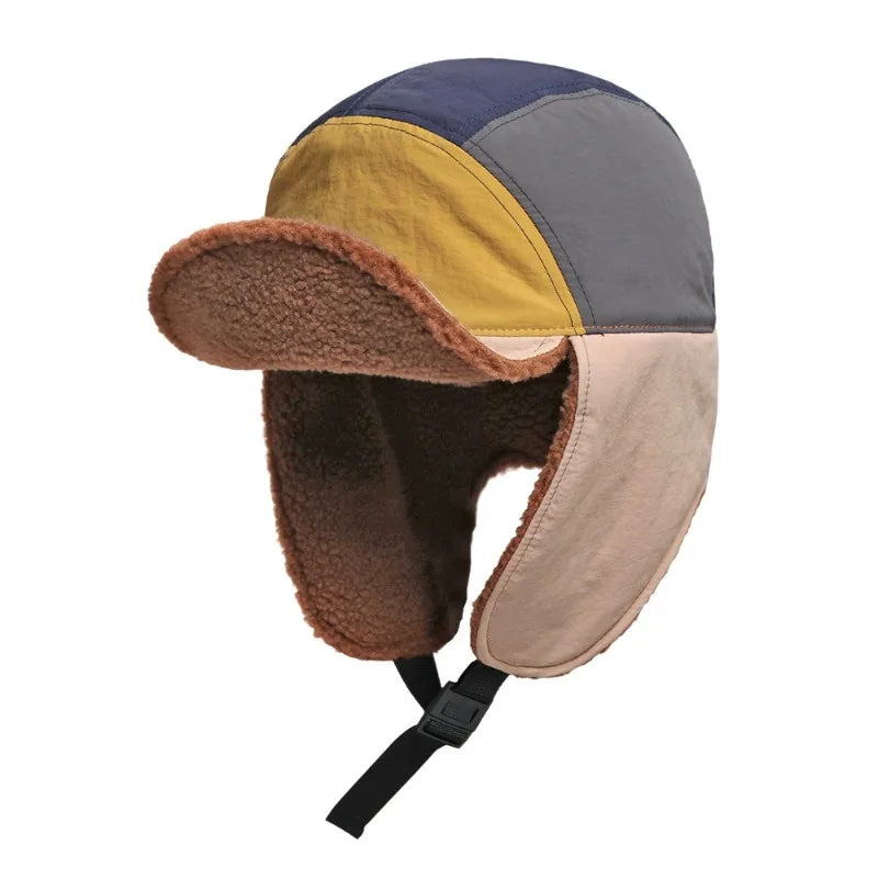 Winter Fur Waterproof Earflaps 5 Panels Cap For Cold Weather - Urban Caps