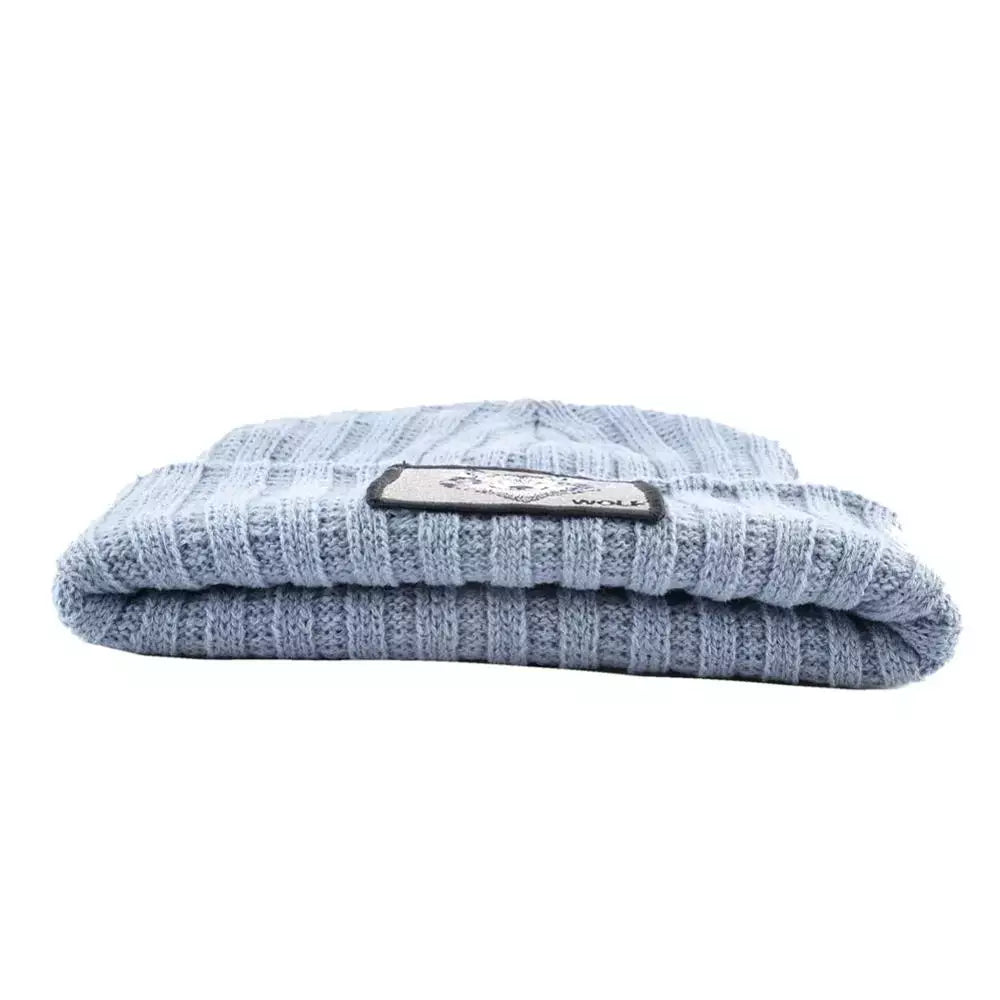 Wolf Knitted Beanie Soft Acrylic For All-Day Warmth - Urban Caps