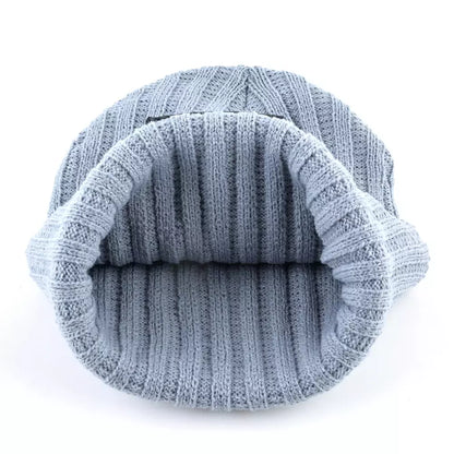 Wolf Knitted Beanie Soft Acrylic For All-Day Warmth - Urban Caps