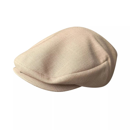 Wright Vintage Linen Flat Cap - Lightweight Linen Cap With A Timeless Silhouette