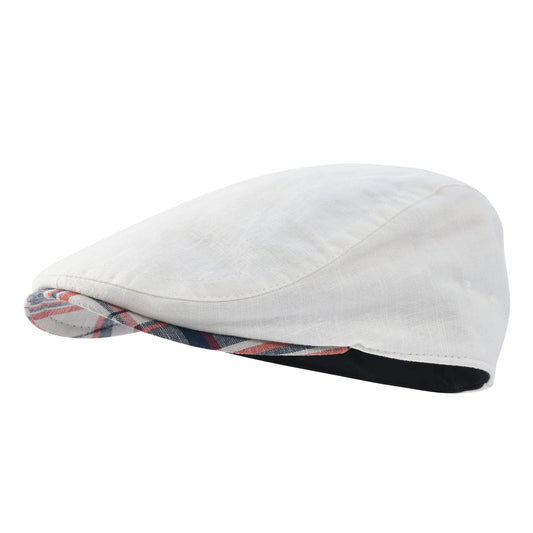 Yvoire Linen Flat Cap – Lightweight Breathable Ivy Hat