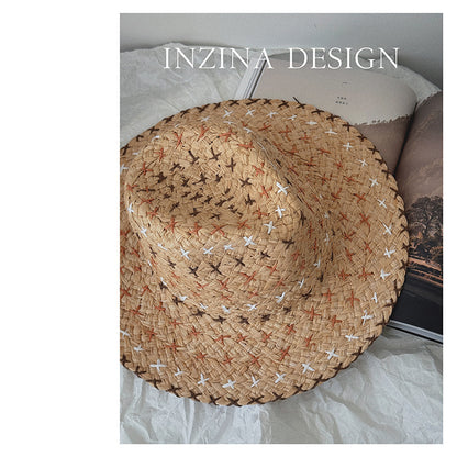 Retro Personality Western Cowboy Style Straw Hat - Urban Caps 