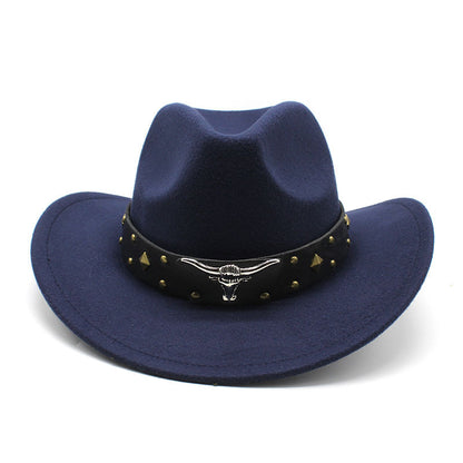 Polyester Retro Jazz Western Cowboy Hat - Urban Caps 