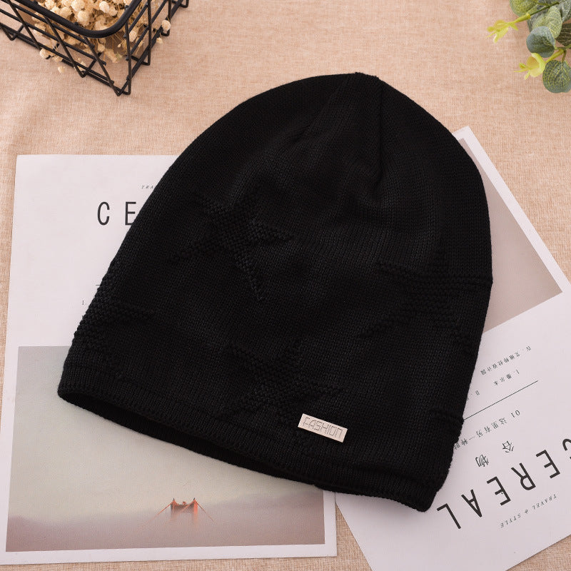 Men's Fashion Knitted Woolen Cap: Stylish and Warm for Outdoor Adventures
