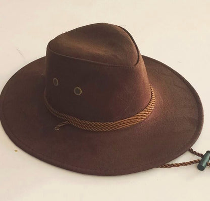 Big Along The Chicken Skin Velvet Western Rope Rider Hat Cowboy Hat Stereotyped Hat - Urban Caps 