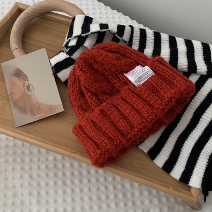 Women's Versatile Solid Color Loose Woolen Hat - Urban Caps 