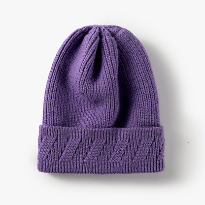 Fashion Knitted Hat Custom Light Version Flanging Woolen Hat - Urban Caps 