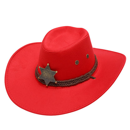 American Trend Three Ropes Chicken Feather Travel Shaping Cowboy Hat - Urban Caps 