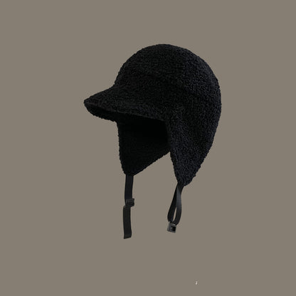 Men's Lamb Wool Ski Flying Ear Protection Baseball Hat: Cozy and Stylish - Urban Caps 