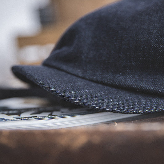 Retro Denim Newsboy Cap – British Dome-Style Cotton Hat | All-Season Fit - Urban Caps 