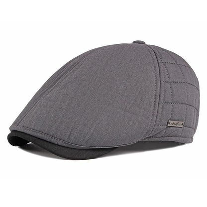 Men’s Winter Cotton Peaked Cap – Thickened & Adjustable | Classic Style for Middle-Aged & Elderly - Urban Caps 