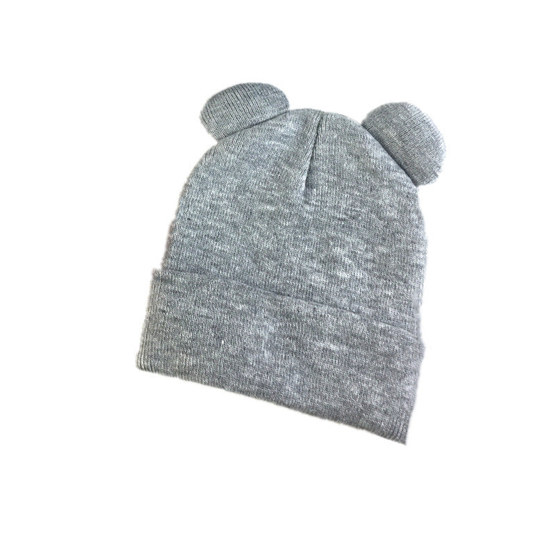 Autumn And Winter Funny Bear Ears Student Earflaps Warm Knitted Hat - Urban Caps 
