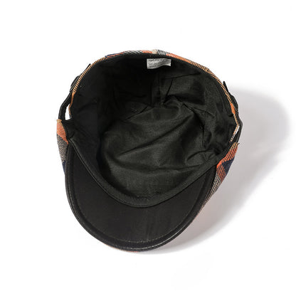 Retro Cotton Plaid Cap – Adjustable Spring/Autumn Style - Urban Caps 