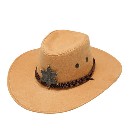 American Trend Three Ropes Chicken Feather Travel Shaping Cowboy Hat - Urban Caps 