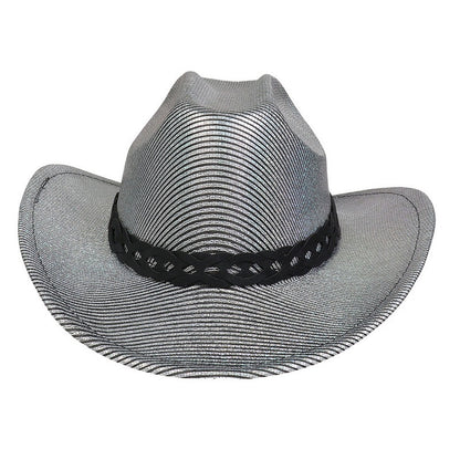 Pearlescent Cowboy Hat Ball Party Topper Performance Props Cap - Urban Caps 