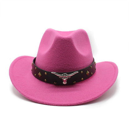 Polyester Retro Jazz Western Cowboy Hat - Urban Caps 