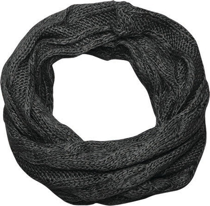 Acrylic Pattern Knit Infinity Scarf – Winter Loop Design - Urban Caps
