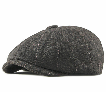 Women’s Wool Octagonal Painter Hat – Stylish Autumn/Winter Beret | Adjustable Fit - Urban Caps 