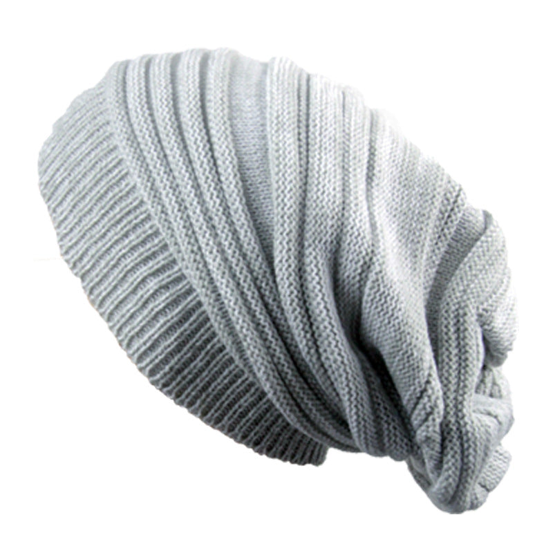 Two-Color Melaleuca Pleated Warm Pullover Pile Hat: Stylish and Cozy