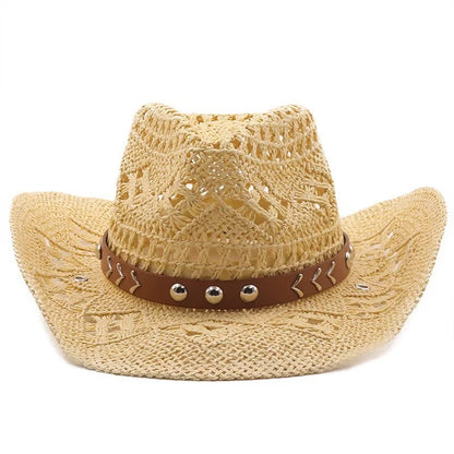 New Women's Beach Cowboy Straw Caps Sun Hat - Urban Caps 