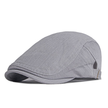 Simple Light Board Cotton Beret Men's Retro - Urban Caps 