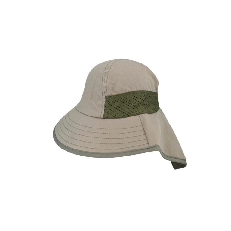 Anakie Microfibre Facesaver Legionnaire Hat with Neck Flap and Mesh Vent - Urban Caps