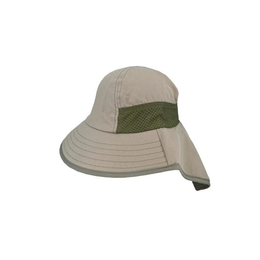 Anakie Microfibre Facesaver Legionnaire Hat with Neck Flap and Mesh Vent - Urban Caps