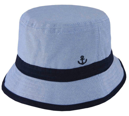 Anchor – Kids' Bucket Hat with Chin Tie and Wide Brim - Urban Caps