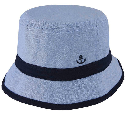 Anchor – Kids' Bucket Hat with Chin Tie and Wide Brim - Urban Caps