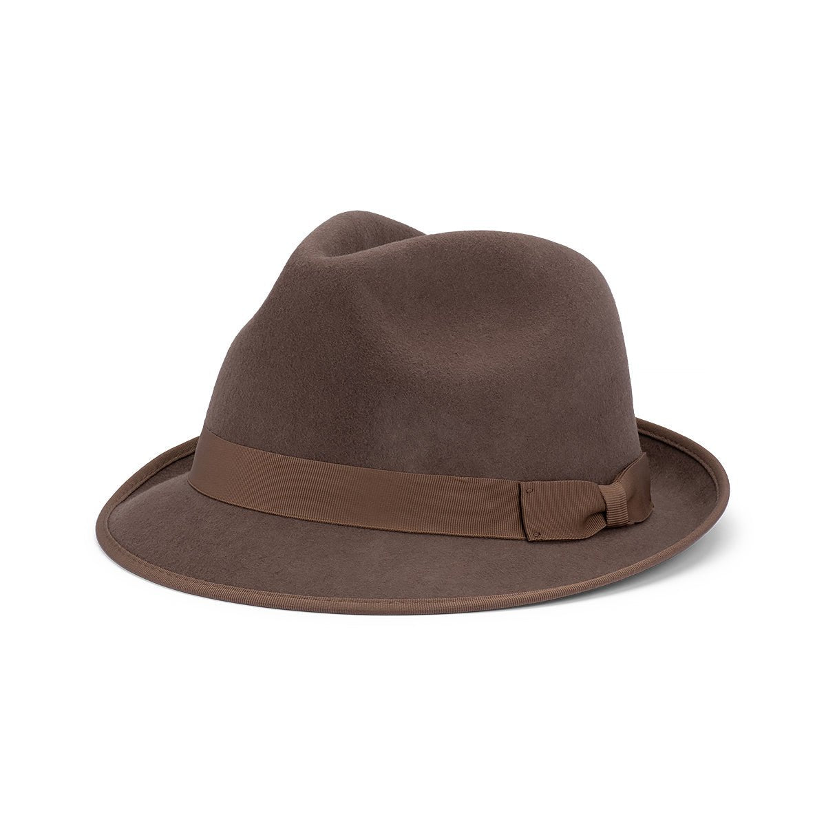 Angus Men’s Australian Wool Felt Trilby Hat with Petersham Band - Urban Caps