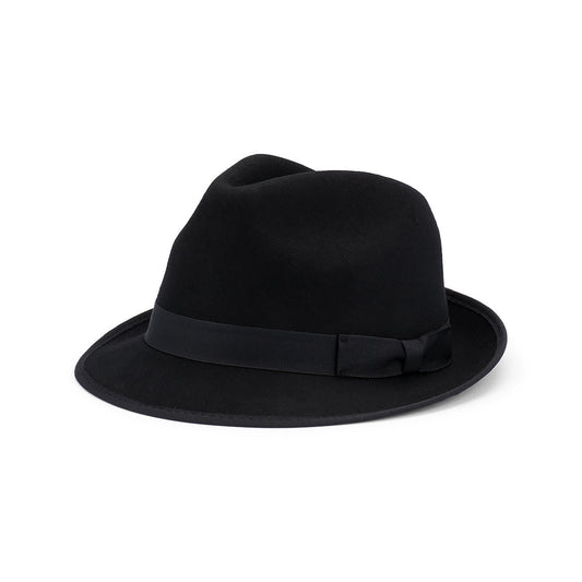 Angus Men’s Australian Wool Felt Trilby Hat with Petersham Band - Urban Caps
