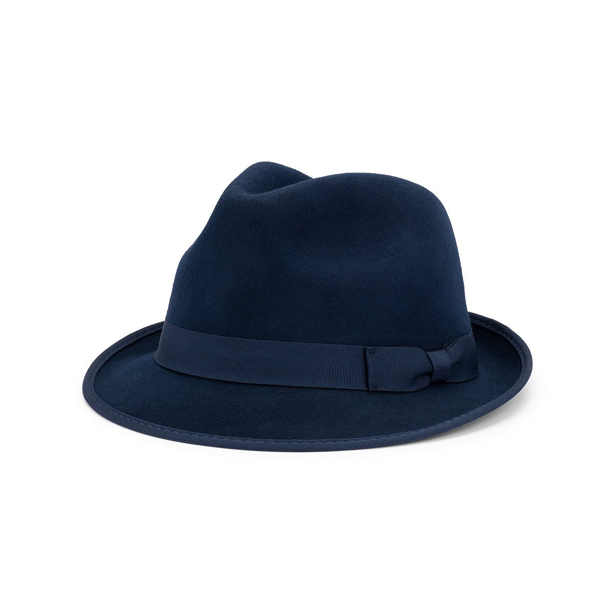 Angus Men’s Australian Wool Felt Trilby Hat with Petersham Band - Urban Caps